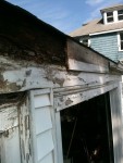 Garage, rotted wood